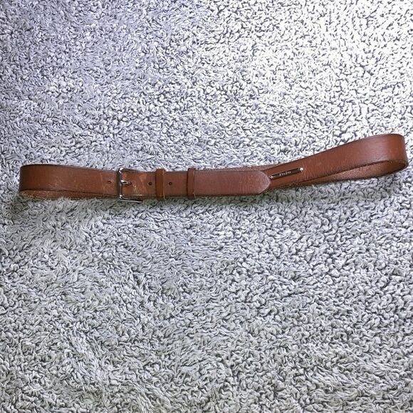 POLO 40 Unisex Ralph Lauren Leather Belt - Picture 1 of 8